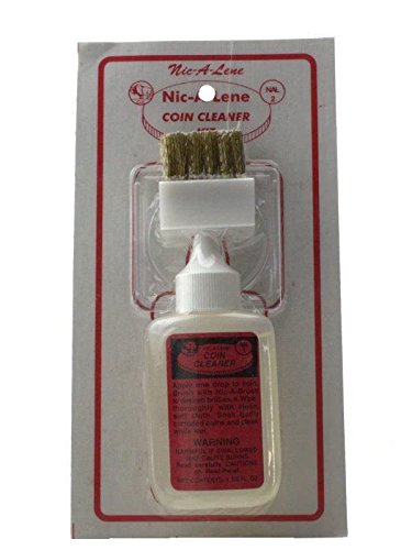 Unbranded Nic-A-Lene 1.25 oz Nickel, Cents & Clad Coin Cleaner with Brush