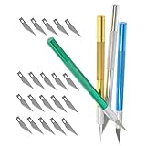 Angoily 4sätze Bastelmesser Schneidwerkzeug Für Papier Holz Kunststoff Mit Ersatzklingen Und Rutschfestem Griff Für Scrapbooking Und Hobby-bastelarbeiten