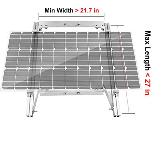 Renogy Solar Panel Side of Pole Mount for 50W/100W Solar Panel (Mount only) for Flat Surface Off-Grid Systems, and Panels Up to 100W