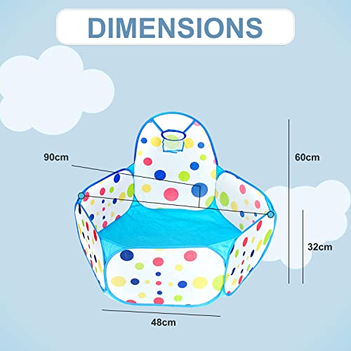 AAJ Big-pit ball, Blue, 105 cm (W) x 120 cm (L) x 75 cm (H) - Image 4