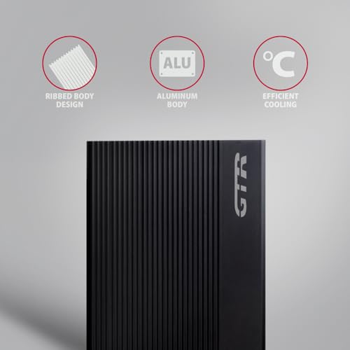 Carcasa externa AXAGON EE35-GTR USB-C 3.2 Gen 1 SATA 6G 3.5" negro miniatura 3