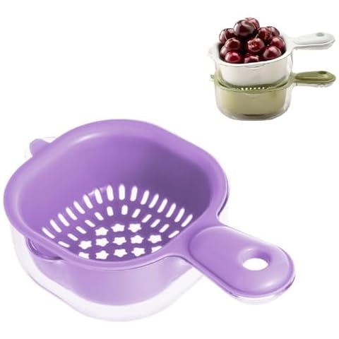 Dual-Layer Draining Basket with Handle Cover