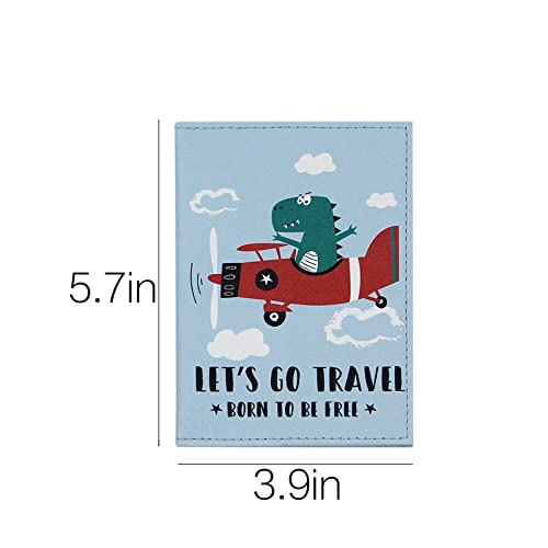 Cute Vegan Leather Passport Holder Cover World Map Travel One Pocket Passport Case Wallet For Kids Teens Adults #TOP5