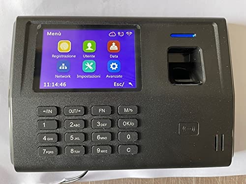 Präzisionsmelder mit 3 Monaten Software-Unterstützung, mit digitalem und RFID-Fingerabdruck, CERTIF. CE, 12 Abzeichen, Software auf Italienisch