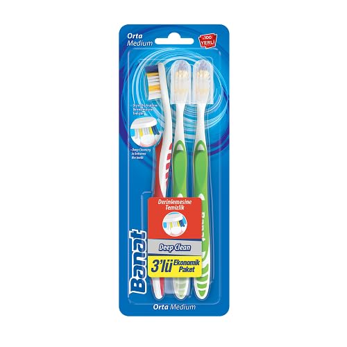 Banat Deep Clean Diş Fırçası 3’Lü Ekonomik Paket