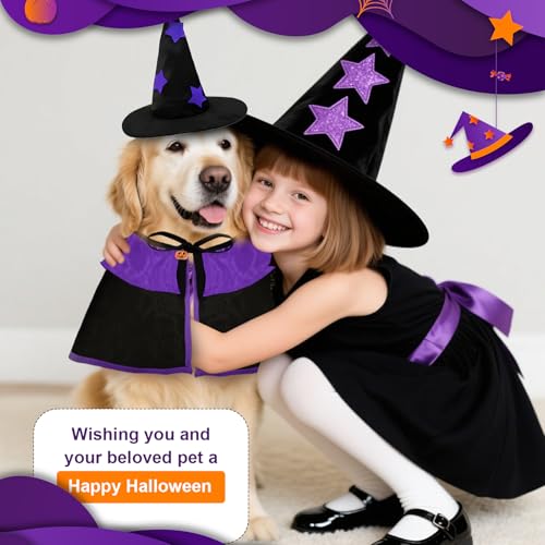 Disfraz de Bruja para Perro Mediano y Grande Halloween miniatura 3