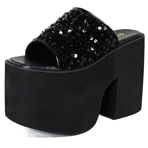 Women'S Clip Toe Wedge High Top Roman Sandals Fashion Comfortable Round Toe Soft Wide Sole Thong Adjustable Buckle Hidden Wedge Gladiator Sandals For Summer Beach Walking Flip Flops Ankle Bootie (black,8)
