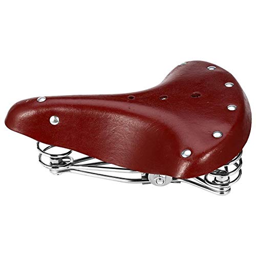 Selle de vélo classique universelle en simili cuir aux finitions rétro haut de gamme