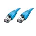 Produktbild Tecline 71400B 0,5 m Cat6 a S/FTP (STP) blau Netzwerk-Kabel  Netzwerk-Kabel (0,5 m, CAT6 A, S/FTP (STP), RJ-45, RJ-45, blau)