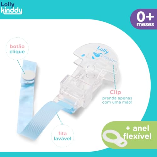 Lolly Prendedor Chupeta Special Azul