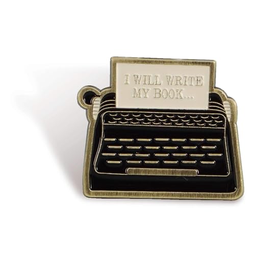Pin's Pulteney Press I Will Write | Badge littéraire et broche pour écrivain