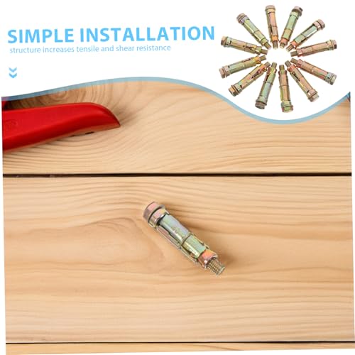 Alipis 12Pcs Heavy Duty Shield Anchors Expansion Bolts for Concrete Brick Quick Installation for Construction Projects - Image 9