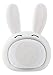 Produktbild iCutes Tier Bluetooth Lautsprecher Hase (Mini Kinder Lautsprecher Box in tierischem Design & Freisprechfunktion) Weiß
