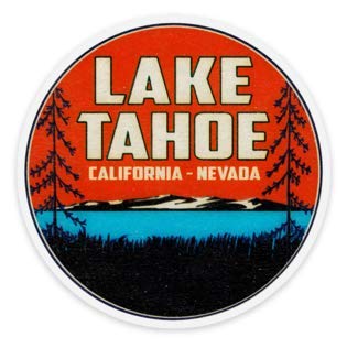Calcomanía de vinilo de Lago Tahoe de 3 pulgadas para ocultar arañazos en portátiles
