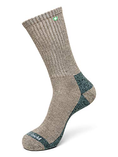 Insect Shield Lightweight Hiking Socks With Permethrin Bug Repellant - Protective Clothing for Men & Women Khaki Large