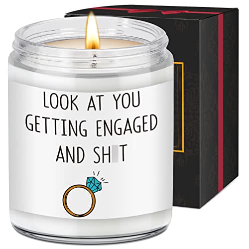 Leado Scented Candles - Engagement Gifts For Couples - Engagement Gift, Funny Engagement Gifts For Women, Friends, Fiance, Bride, Newly Engaged Gifts, Unique Engagement Gifts - Engaged Gifts For Her #TOP21