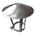 Capuchon de ventilation en acier inoxydable pour conduit de cheminée, bouchon de protection contre la pluie et le vent, 1 pièce