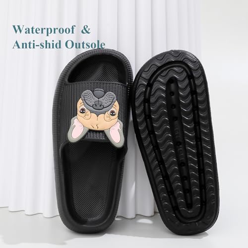Pillow Slippers for Women Men, Thick Sole Ultra Cushion Cloud Slippers Summer Beach Slides Bathroom Sandals with Anti-Skid Sole4