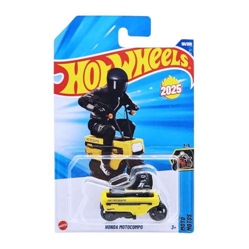 Image of Hot Wheels 1:64 Honda Motocombo Moto Ages 3 and Up 181 /250 (Yellow)