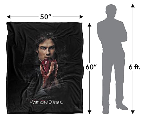 Plaid Vampire Diaries Damon cadeau idéal fan série couverture douceur 152x127