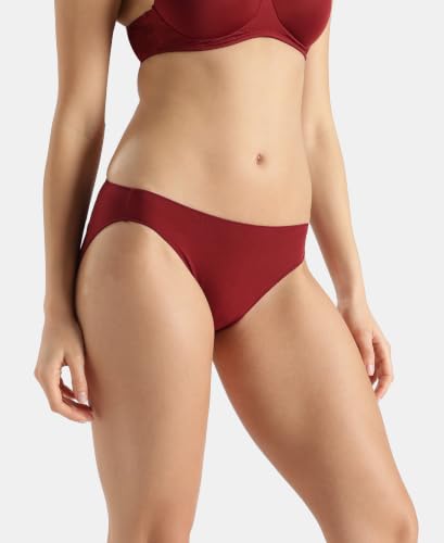 Image of Jockey 1803 Women Medium Coverage Micro Modal Elastane Stretch Bikini with Concealed Waistband and StayFresh Treatment