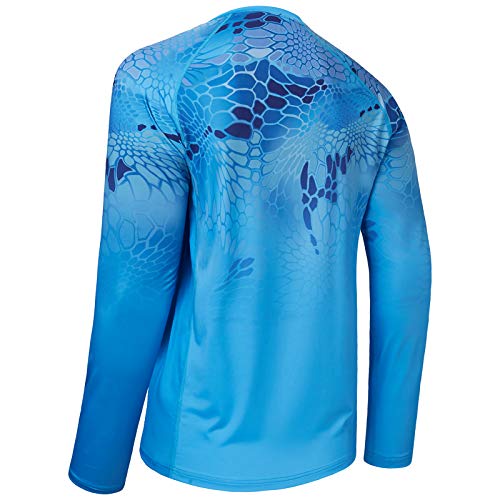 BASSDASH FS14M Men's Camo Gradient Performance Long Sleeve Fishing Shirt UPF50+2