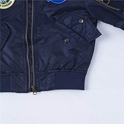 OYSTERBOY Youth NASA MA-1 Flight Light Weight Jacket Military Coat for Kids Boys3