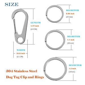 2-Pack-Dog-Tag-Clips-Durable-Dog-ID-Tag304-Stainless-Steel-Quick-Clip-and-RingsEasy-Change-Pet-ID-Tag-Holder-for-Dog-Cat-Collars-and-Harnesses - Cucciolini Doodles   2-Pack-Dog-Tag-Clips-Durable-Dog-ID-Tag304-Stainless-Steel-Quick-Clip-and-RingsEasy-Change-Pet-ID-Tag-Holder-for-Dog-Cat-Collars-and-Harnesses