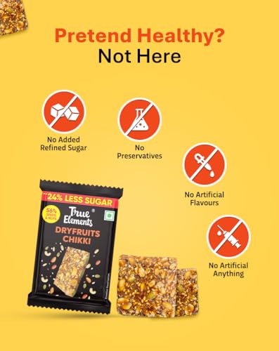 Image of True Elements Dryfruits Chikki Pack of 35 (525gm /700gm)