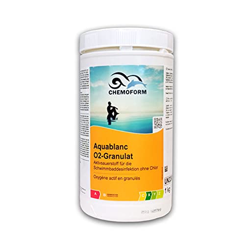 Aktivsauerstoff für Whirlpool Pool Swim Spa 1kg Aktiv sauerstoff Granulat Wasserpflege Aquablanc O2 Sauerstoff Aktiv Sauerstoff