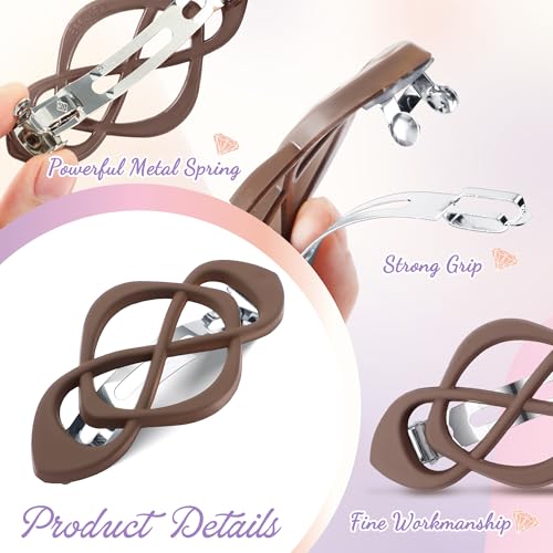 Pack de 18 Pinzas Vintage Francesas de Garra Plana para el Cabello para Mujer miniatura 3