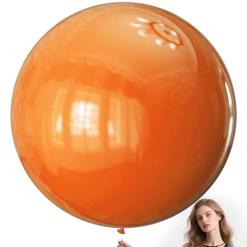 Image of Orange Balloons 9pcs, 36 Inch Large Orange Balloons for Balloon Garland Arch as Birthday Party Decorations, Wedding Decorations