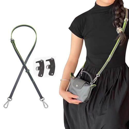 Image of Jiesinlov Leather Bag Shoulder Strap Replacement Crossbody Adjustable Conversion Kit Fit for Mini Pouch