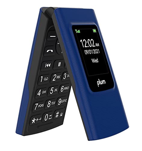 Plum Flipper 4G Lte Unlocked Flip Phone Att Tmobile Speed Talk 2022 Model - Blue #TOP2