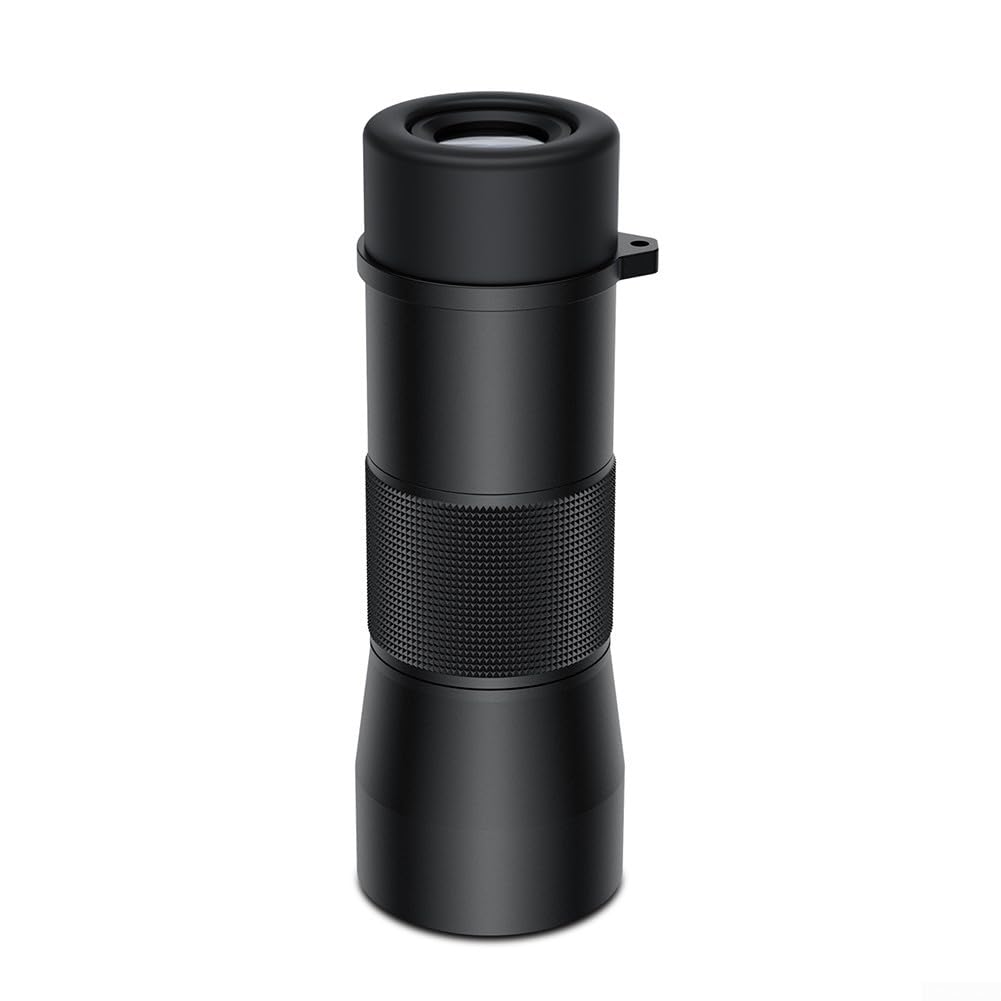 Telescopio monoculare portatile per tutte le condizioni atmosferiche, 8 x 42, 10 x 42 HD, IPX7, corpo in metallo, lente rivestita in KGS, nero, per bird watching, campeggio, escursionismo, attività