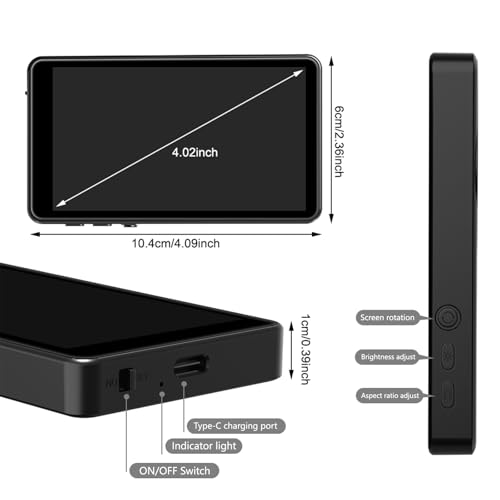 Vlog Selfie Monitor Screen,Wireless Back Camera Monitor for iPhone & Android, Magnetic Selfie Screen with Bluetooth Remote for Selfie/Vlog/Live Streaming/TikTok by NXPGKEA - Image 8