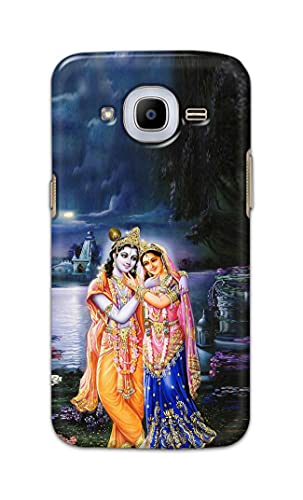 Image of Printed Hard Back Cover Case for Samsung Galaxy J2 Pro 2016 | Samsung J2 2016 | J2 6 2016 Back Cover (Radha Krishna) -1803