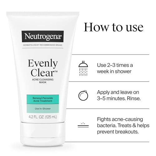 Neutrogena Evenly Clear Acne Cleansing Face Mask, 4.2 fl. oz - image 7