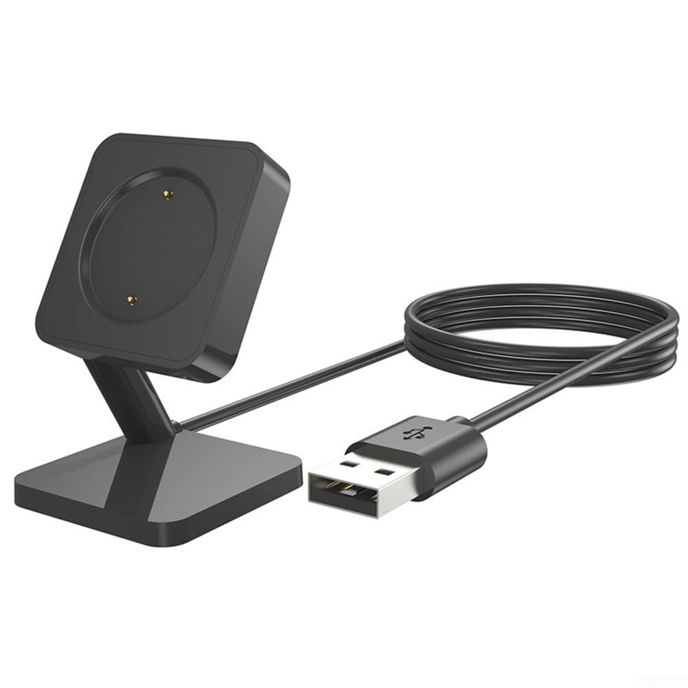 Soporte de carga para reloj inteligente Amazfit Bip6 con cable USB integrado diseñado para un posicionamiento consistente del dispositivo
