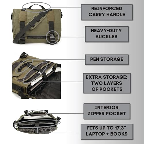 Sweetbriar Classic Premium Messenger Bag With Laptop Compartment thumb #4