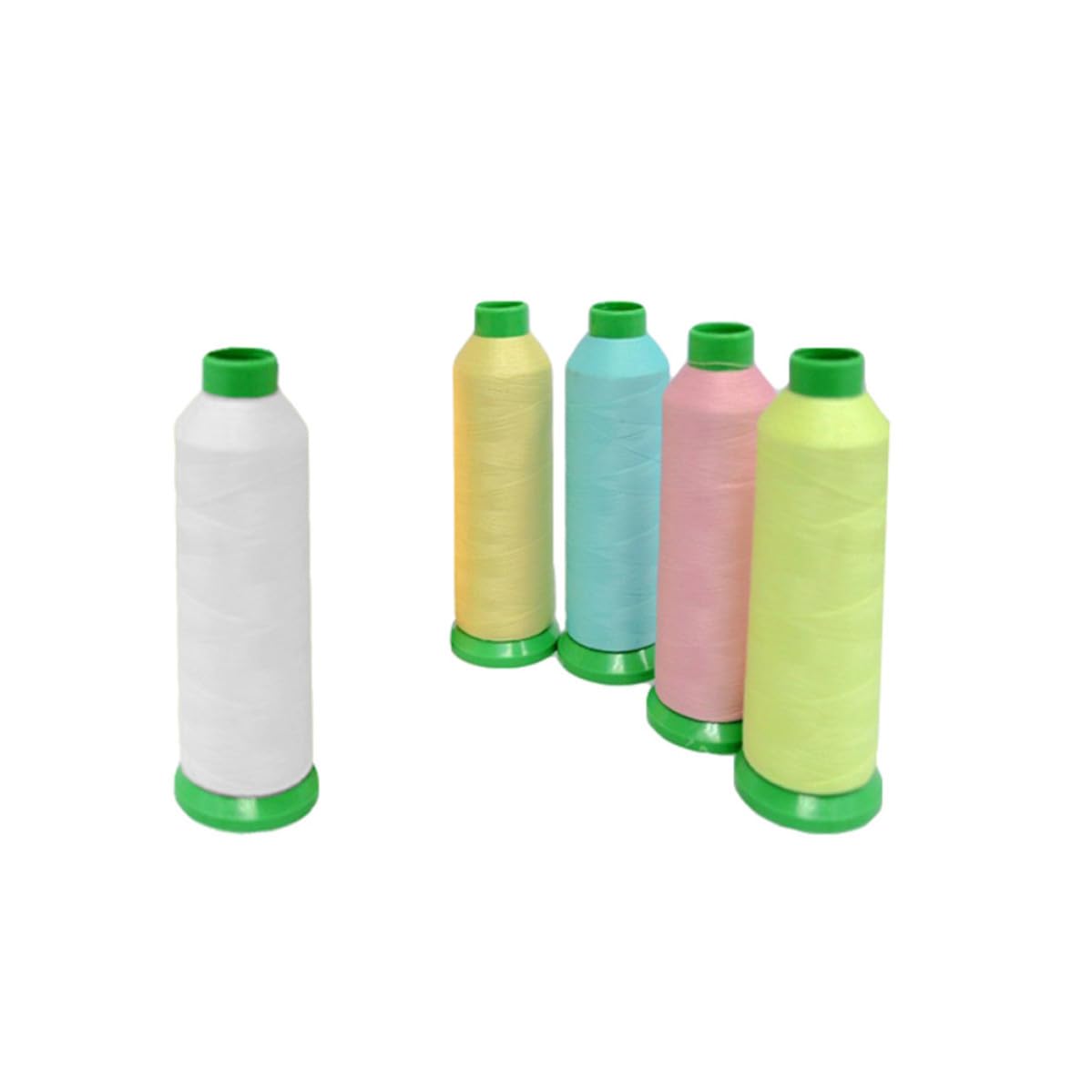 VILLCASE Hilo de Bordar Luminoso Color Aleatorio de Poliéster Flexible para Coser y Bordar Efecto Que para Ganchillo y Tejidos