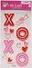Holiday Valentine's Day XOXO Gel Window Clings - 12 Piece