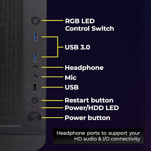 Image of ZEBRONICS Halo Mid-Tower Premium Gaming Cabinet EATX /ATX /M-ATX, 3X 140mm Front + 140mm Rear Fan, ARGB Inner Glow, RGB LED Control, Tempered Glass Side Panel, USB 3.0