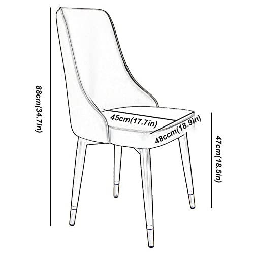 Chaise de salle à manger confortable et rembourrée en éponge résiliente