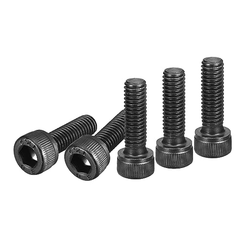 DTGN M6x20mm Socket Head Cap Screws Bolts, 25Pcs 12.9 Grade Alloy Steel, Metric Machine Hex Socket Screw, Hex Drive