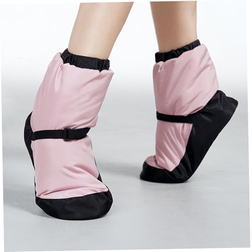 Ballet Boots, Soft Sole Thickened Warming Up Dance Boots with Adjustable Strap, Waterproof Wear-Resistant Girls Ballet Shoes for Dance Training in Winter, M3