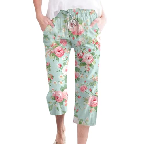 Pantalon de plage fluide et respirant à motif floral pour vos vacances