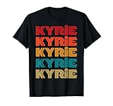 Kyrie Name, Retro Given Name Colorful Inline Font T-Shirt