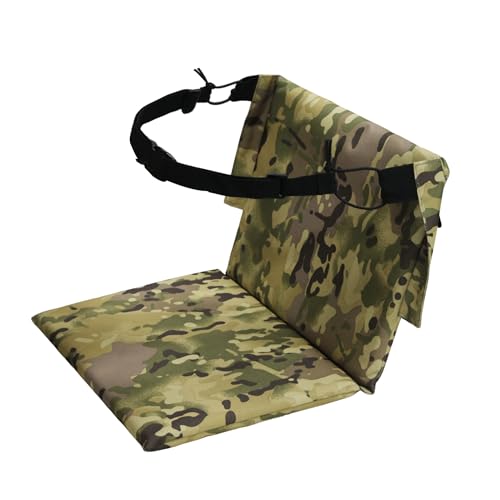 MYDAYS Hunting Seat Cushion, Portable Stadium Seat Pad with Waist Belt, Lightweight Foam Seat Cushion for Camping, Hunting, Fishing, Outdoor CP Camo