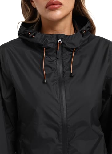 Image of Women's Rain Jacket Lightweight Waterproof Raincoat